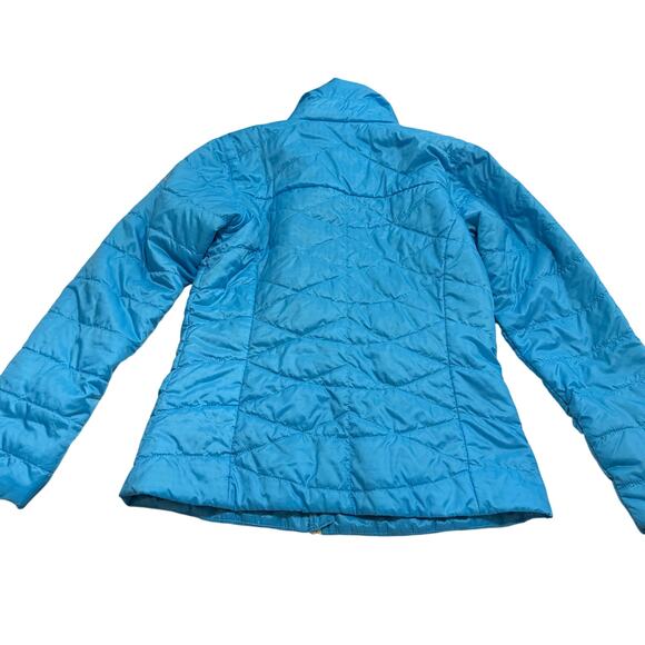 Columbia light blue Omni heat zip up adventure jacket hiking puffy sz S sporty - Picture 5 of 10